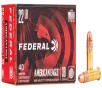 Federal American Eagle 22 Long Rifle Copper Plated Hollow Point 38 Grain 40 Rounds