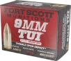 Fort Scott Munitions 9MM125SCVSS Tumble Upon Impact  TUI   9mmLuger Subsonic 125gr Solid Copper Spun 20 Rounds