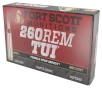 Fort Scott Munitions 260130SCV2 Tumble Upon Impact  TUI   260Rem 130gr Solid Copper Spun 20 Rounds