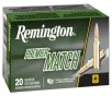 Remington Ammunition 27682 Premier Match 223Rem 52gr Boat Tail Hollow Point 20 Rounds
