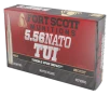 Fort Scott Munitions Rifle Ammo 5 56 NATO 55 gr  TUI Copper 20 rd 