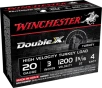 Winchester Double X High Velocity Turkey Load 20 ga  3 in  1 5 16 oz  4 Shot 10 rd 