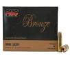 PMC Bronze 9mm Luger Handgun Ammo - 115 Grain   JHP   50rd Box