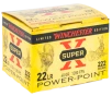 Winchester Super-X 22 Long Rifle Power Point 40 Grain 222 Rounds