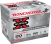Winchester Super-X High Brass Heavy Game Load 20 ga  2 75 in  1 oz  4 Shot 25 rd 