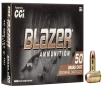 CCI Blazer Brass Pistol Ammo 40 S W 165 gr  FMJ Flat Nose 50 rd 