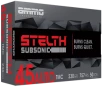 Ammo Inc 45230TMCSTL stelTH  45ACP 230gr Total Metal Case 50 Rounds