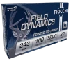 Fiocchi Field Dynamics Centerfire Rifle Ammo 243 Win  100 gr  PSP 20 rd 