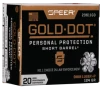 Speer Gold Dot Personal Protection Pistol Ammo 9mm  P 124 gr  HP Short Barrel 20 rd 