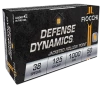 Fiocchi Defense Dynamics Centerfire Handgun Ammo 38 Spl  125 gr  JHP 50 rd 