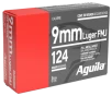 Aguila Ammunition 9mm Luger Handgun Ammo - 124 Grain   FMJ   50rd Box