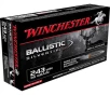 Winchester Ballistic Silvertip Rifle Ammo 243 Win  95 gr  Ballistic Silvertip 20 rd 