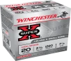 Winchester Super-X High Brass Heavy Game Load 20 ga  2 75 in  1 oz  7 5 Shot 25 rd 