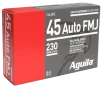 Aguila Ammunition  45 Auto Handgun Ammo - 230 Grain   FMJ   50rd Box