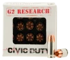 G2 Research G00621 Civic Duty  380ACP 64gr Copper Expansion Projectile 20 Rounds