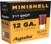 Aguila Minishell Shotgun Load 12 ga  1 75 in  5 8 oz  7 5 Shot 25 rd 