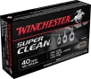 Winchester Ammo W40SWLF Super Clean  40S W 120gr Lead Free Full Metal Jacket 50 Rounds