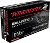 Winchester Ballistic Silvertip Rifle Ammo 243 Win  55 gr  Ballistic Silvertip 20 rd 