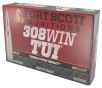 Fort Scott Munitions 308150SCV2 Tumble Upon Impact  TUI  Rifle 308Win 150gr Solid Copper Spun 20 Rounds