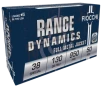Fiocchi Shooting Dynamics Pistol Ammo 38 Spl 130 gr  FMJ 50 rd 