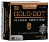 Speer Gold Dot Personal Protection Pistol Ammo 9mm  P 124 gr  HP 20 rd