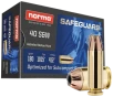 Norma Ammunition 801407727  Safeguard 40S W 180gr Jacketed Hollow Point 50 Rounds