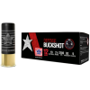 PPU Stars  amp  Stripes Defense Buckshot Shotshells 12ga 2-3 4 quot  9-pellet 1200 fps 00 10 ct