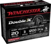 Winchester Double X High Velocity Turkey Load 20 ga  3 in  1 5 16 oz  5 Shot 10 rd 