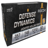 Fiocchi Defense Dynamics Centerfire Handgun Ammo 357 Mag  148 gr  JHP 50 rd 