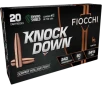 Fiocchi Knock Down Rifle Ammo 243 Win  80 gr  Copper HP 20 rd 