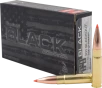 Hornady Black Rifle Ammo 300 Blackout 208 gr  A-Max Match Black 20 rd 