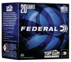 Federal Top Gun Sporting Shotgun Ammo 20 ga  2 75 in  1250 FPS 7 8 oz  8 Shot 25 Rd 