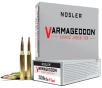 Nosler Varmageddon Rifle Ammunition 243 Win  55 gr  VG FBT 20 rd 