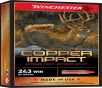Winchester Copper Impact Rifle Ammo 243 Win  85 gr  Copper Impact LF 20 rd 
