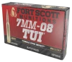 Fort Scott Munitions Rifle Ammo 7mm-08 120 gr  TUI  20 rd 
