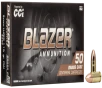 CCI Blazer Brass Pistol Ammo 9mm Luger 115 gr  FMJ Round Nose 50 rd 