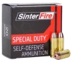 Sinterfire Special Duty Pistol Ammo 10mm 125 gr  HP 20 rd 