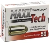 MAXXTech Pistol Ammo 9mm 115 gr  FMJ 50 rd 
