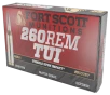 Fort Scott Munitions 260123SCV2 Tumble Upon Impact  TUI   260Rem 123gr Solid Copper Spun 20 Rounds