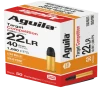 Aguila Ammunition  22 Target Rifle Ammo - 40 Grain   Solid Point   50rd Box