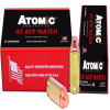 Atomic Ammunition 448 Match Precision Craft 45ACP 185gr Semi Wadcutter 50 Rounds