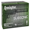 Remington Subsonic Handgun Ammo 9mm 147 gr  FNEB 50 rd 