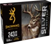 Browning Ammo B192602431  Silver 243Win 100gr Plated Soft Point 20 Rounds