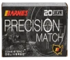 Barnes Bullets Precision Match 5 56x45mm NATO Open Tip Match Boat Tail 85 Grain 20 Rounds