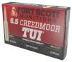Fort Scott Munitions Rifle Ammo 6 5 Creedmoor 130 gr  TUI 20 rd 