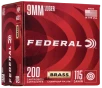 Federal WM51992 Champion Training 9mmLuger 115gr Full Metal Jacket 200 Rounds