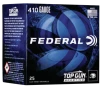 Federal Top Gun Sporting Shotgun Ammo 410 ga  2 5 in  1330 FPS 1 2 oz  8 Shot 25 rd 