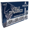 Fiocchi Shooting Dynamics Rifle Ammo 308 Win  150 gr  PSP 20 rd 