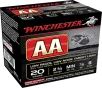 Winchester AA Low Recoil Load 20 ga  2 75 in  7 8 oz  8 Shot 25 rd