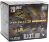 Federal PWUX2092 Premium Black Cloud 20Gauge 3  1oz 25 Rounds